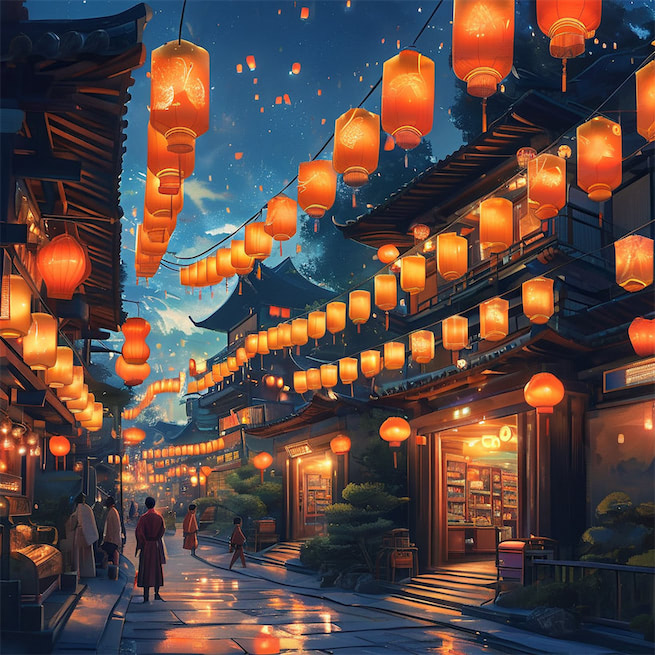 望千门如昼，嬉笑游冶。