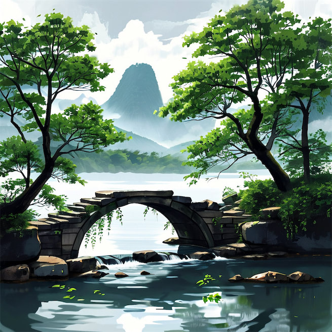 试浇桥下水，今夕到湘中。