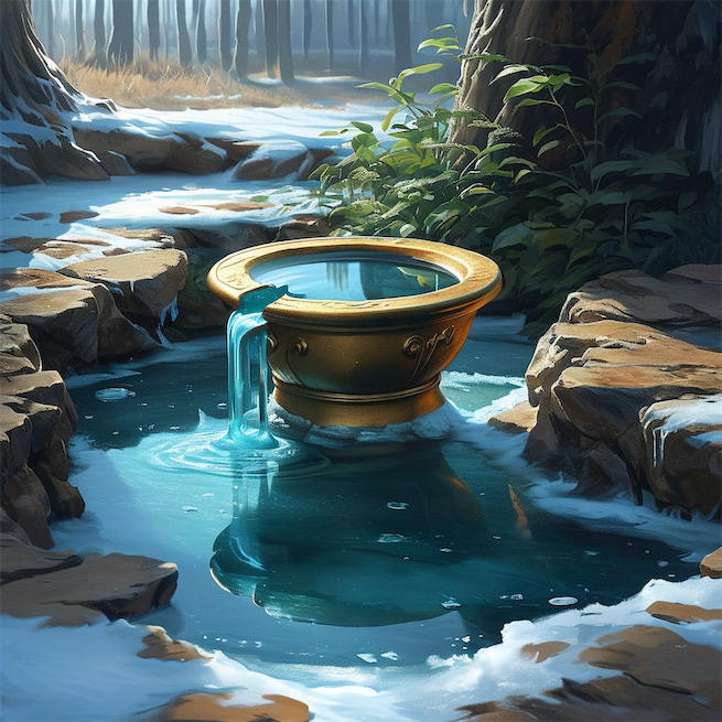 冰合井泉月入闺，金缸青凝照悲啼。